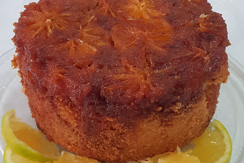 Bolo de laranja caramelado